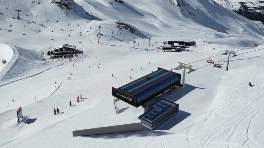 De Nieuwe Höllkarbahn C2 in Silvretta Arena.
